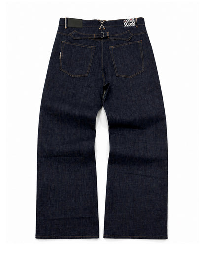 Selvedge Belt Buckle Exposed Button Fly